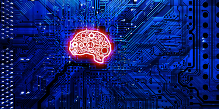 artificial intelligence showing gears on a computer system