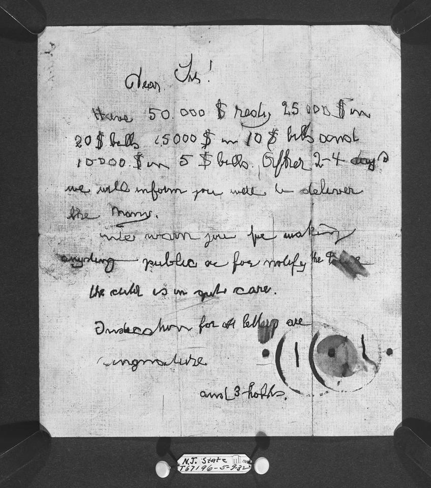 Lindbergh Ransom Note