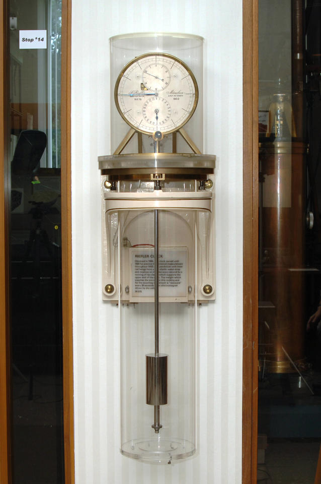 image of a Riefler Clock in the NIST museum