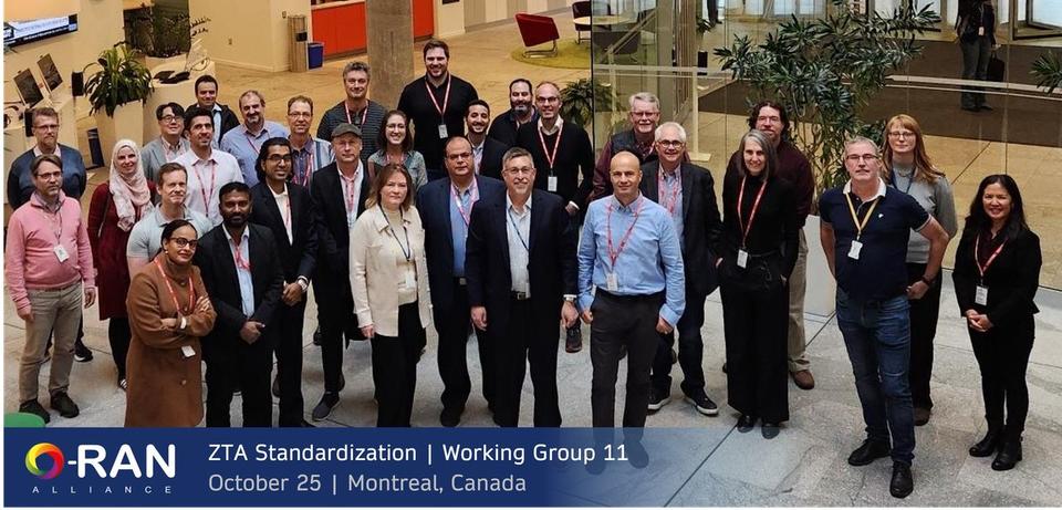 Group photo from O-RAN workshop on Zero Trust Standards in Mobile Networks.