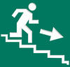 Illustration of person going downstairs