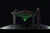 Tracing of green laser light in HALO