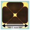 Optical microscope image of a silicon nitride trampoline pressure sensor