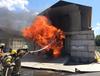 flashover during fire experiment